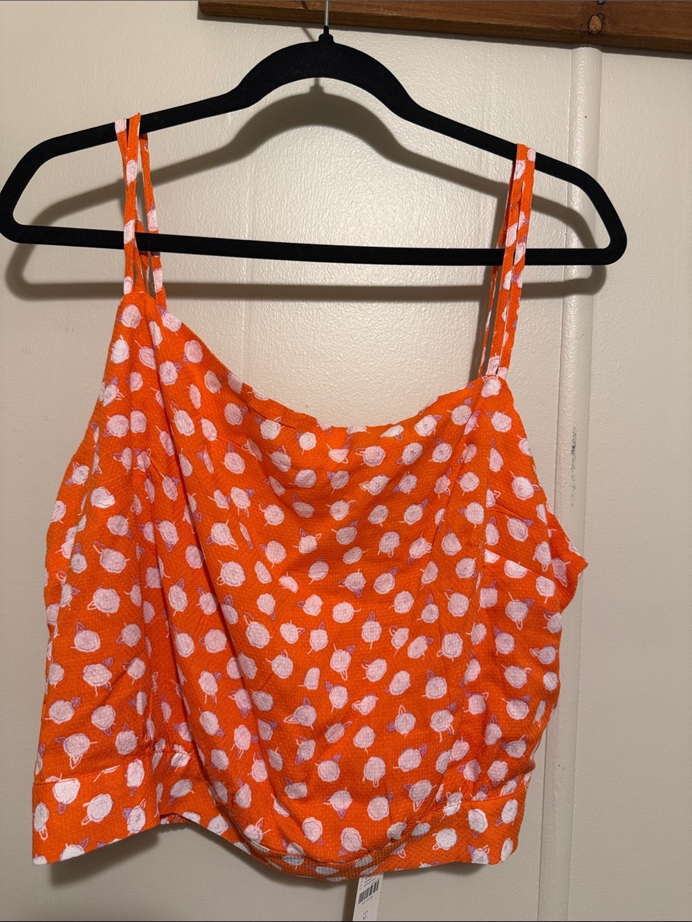 NWT Anthropologie Daisie Midi Tank Top XL Orange Cream - Picture 4 of 12
